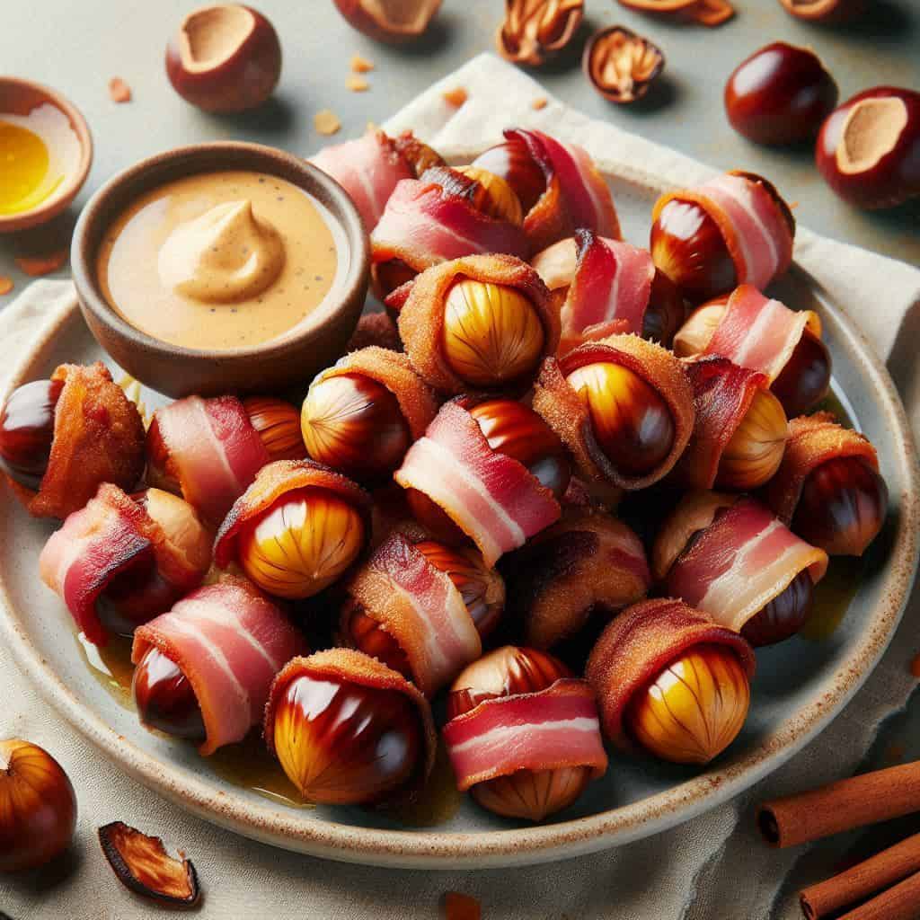 Bocconcini di castagne e bacon