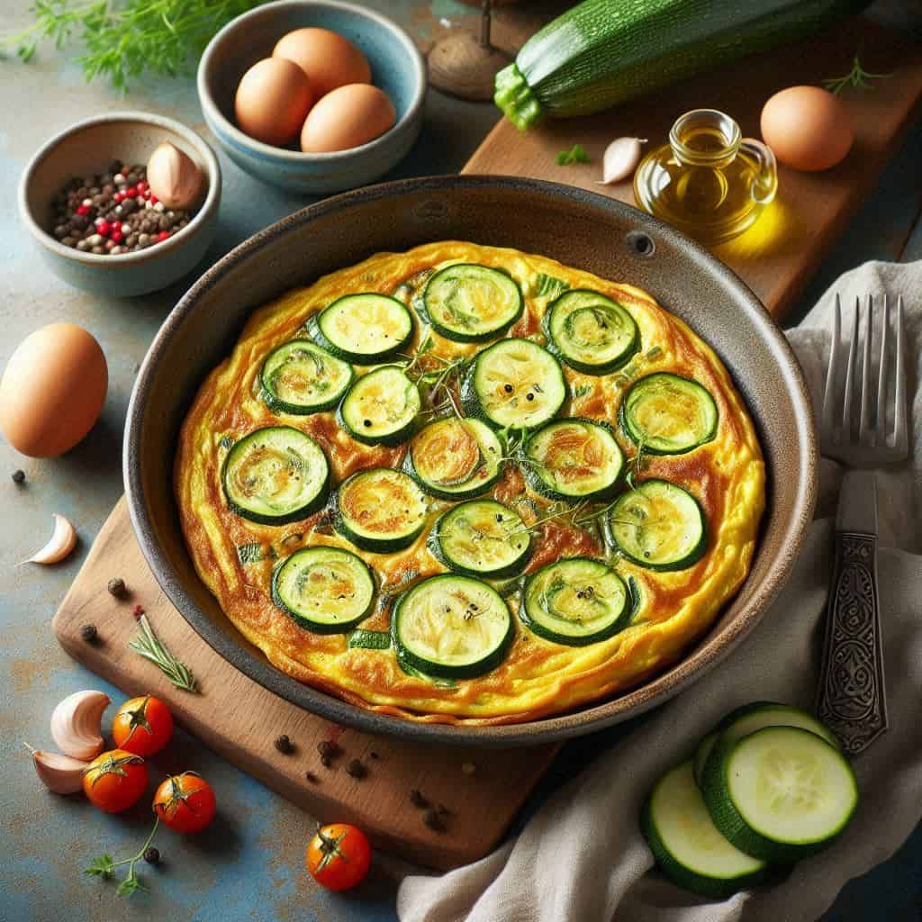 Frittata di zucchine preparazione vegetariana irresistibile