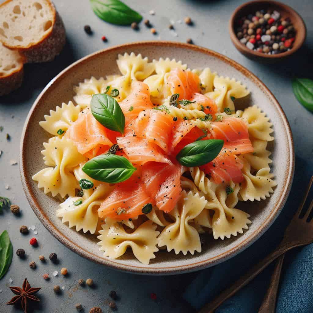 Farfalle al salmone: semplicità cremosa