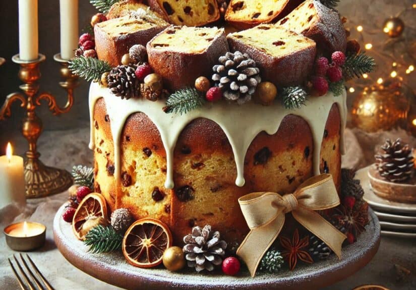 Naked Cake con panettone: Un dolce di Natale scenografico