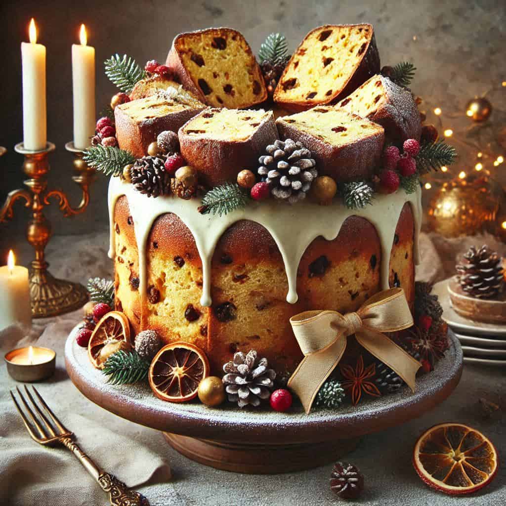 Naked Cake con panettone: Un dolce di Natale scenografico