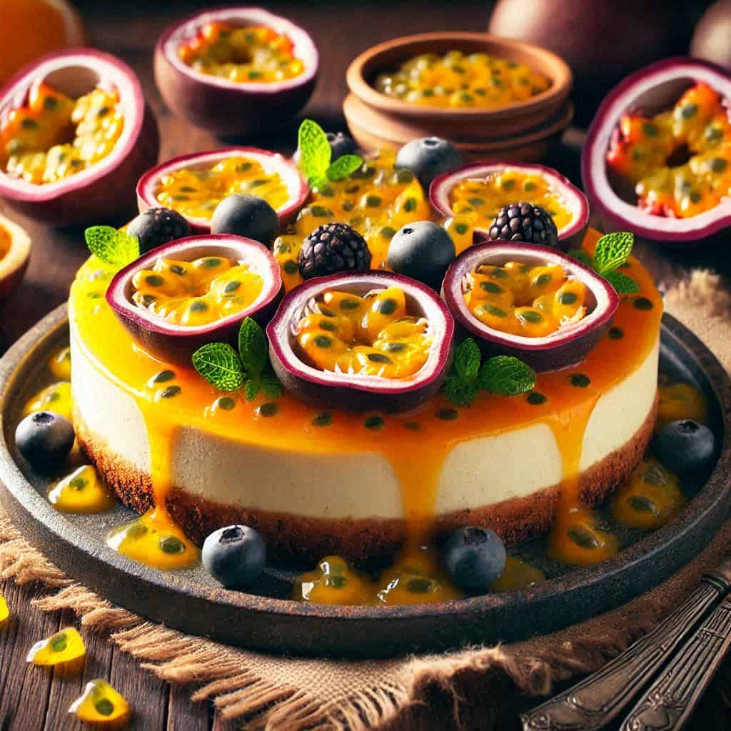 Cheesecake al frutto della passione: Dolce esotico e fresco