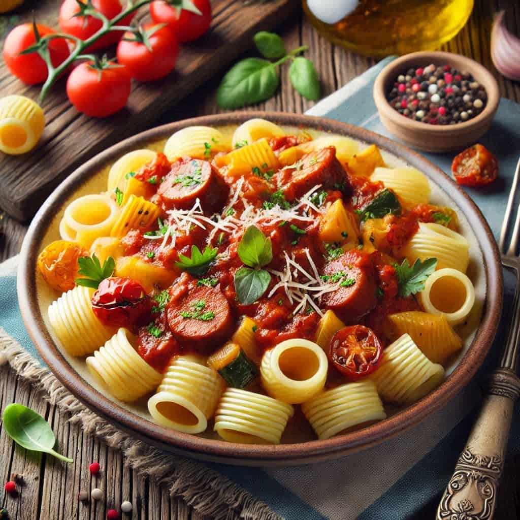 Paccheri al ragù di cotechino