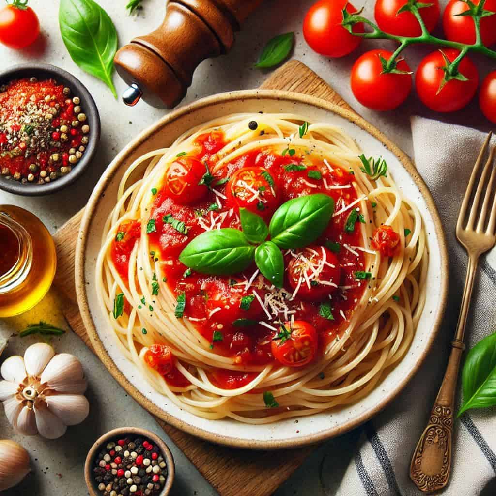 Spaghetti al pomodoro: ricetta semplice