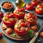 Pomodori ripieni: il contenitore è il piatto!