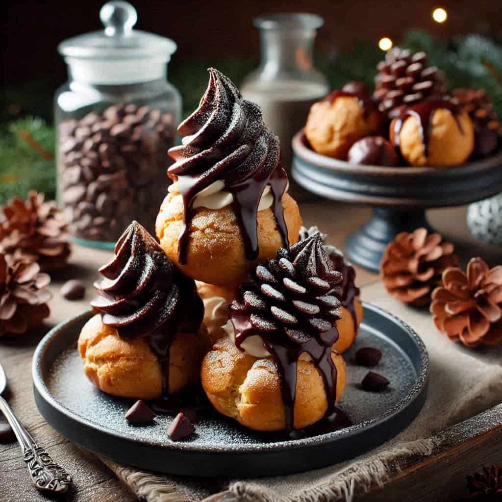 Profiteroles al cioccolato: La pigna golosa