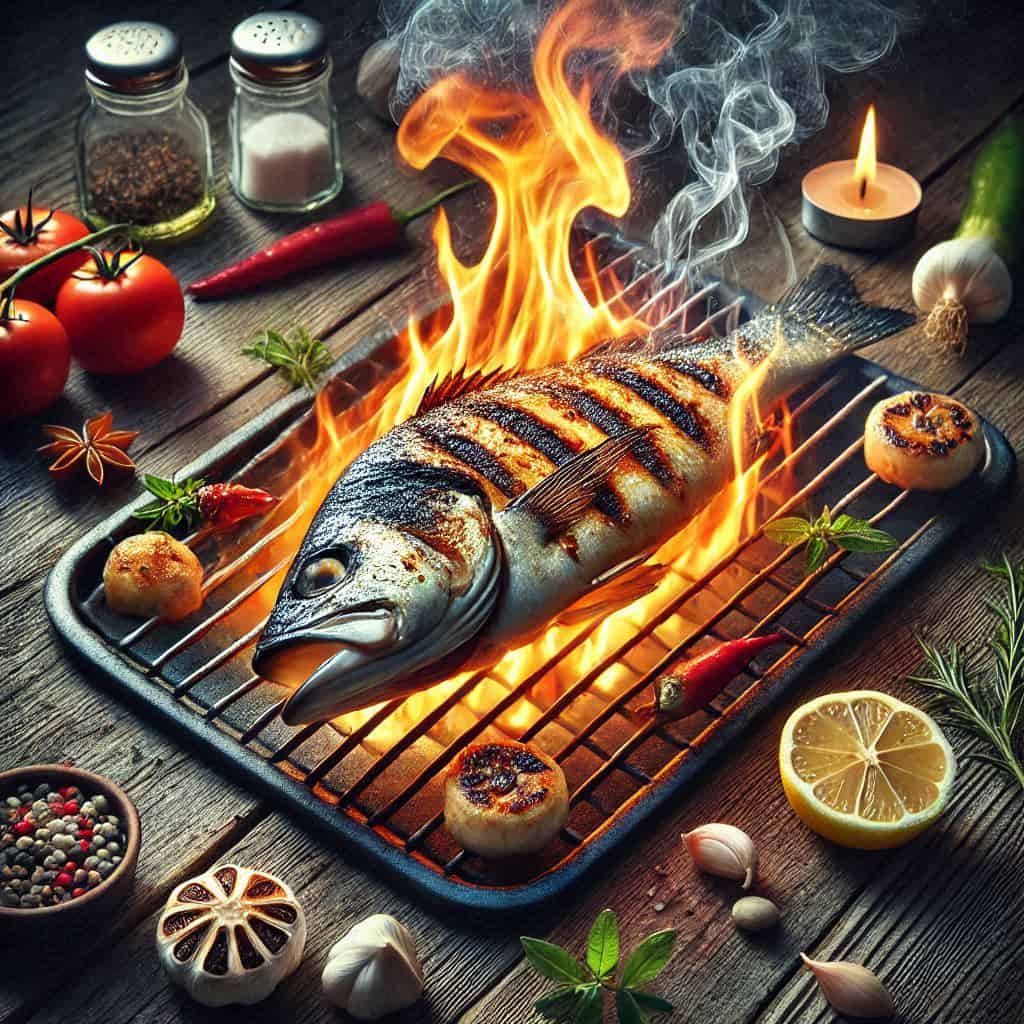 Branzino alla griglia… senza griglia! 🐟🔥