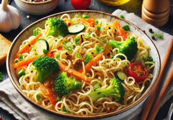 Noodles con verdure croccanti: Ricetta facile e gustosa