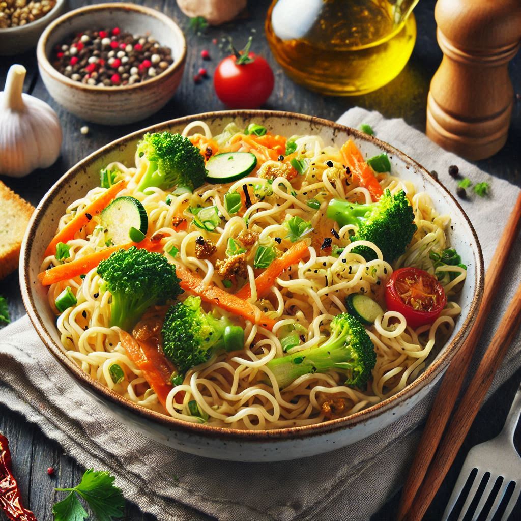 Noodles con verdure croccanti: Ricetta facile e gustosa