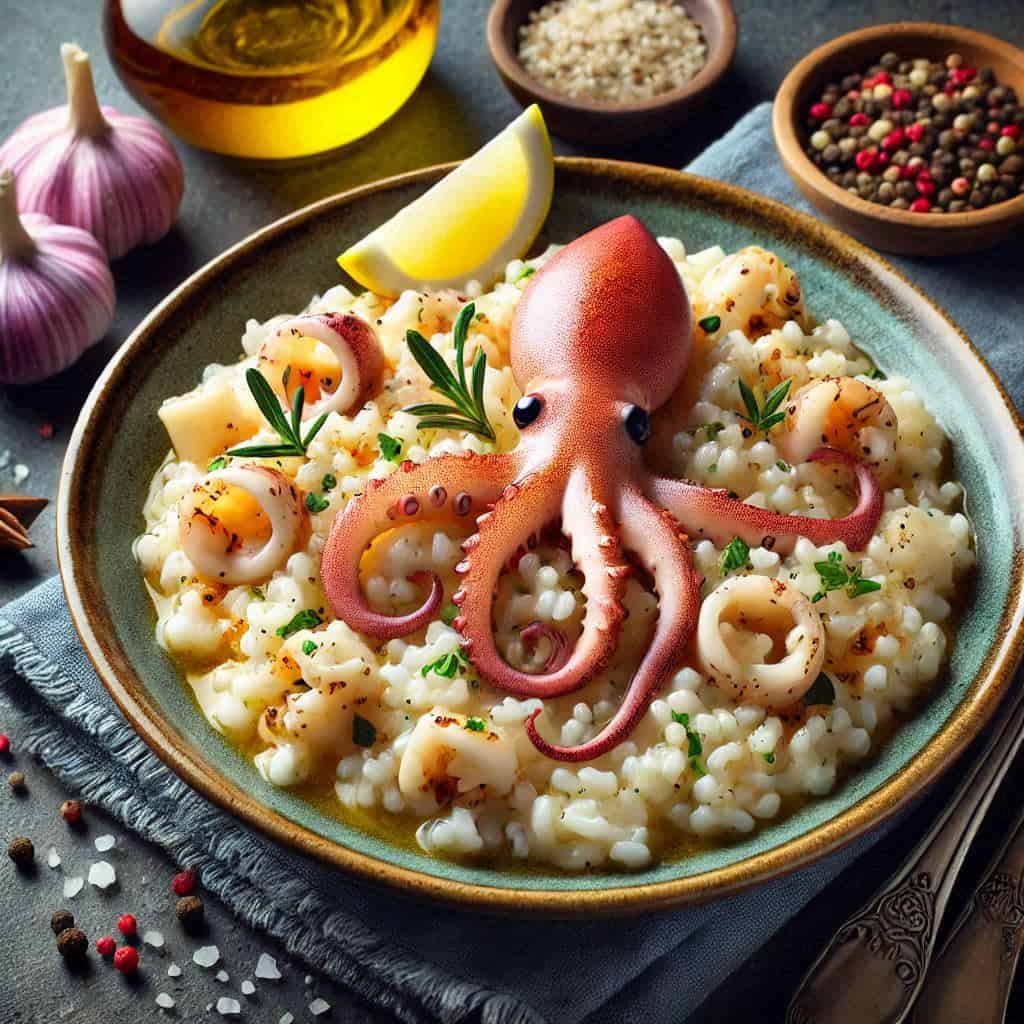 Risotto ai calamari: un piatto cremoso e saporito