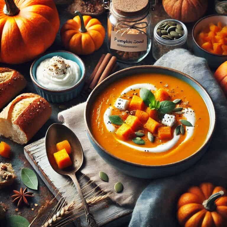 Vellutata di zucca e caprino: Comfort in cucchiaio