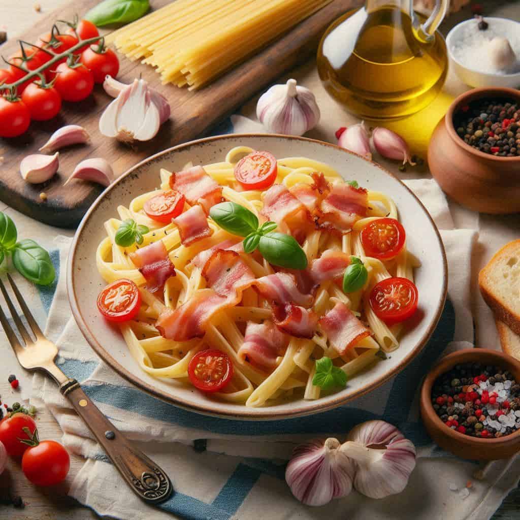 Pasta con pancetta: Semplicità gustosa