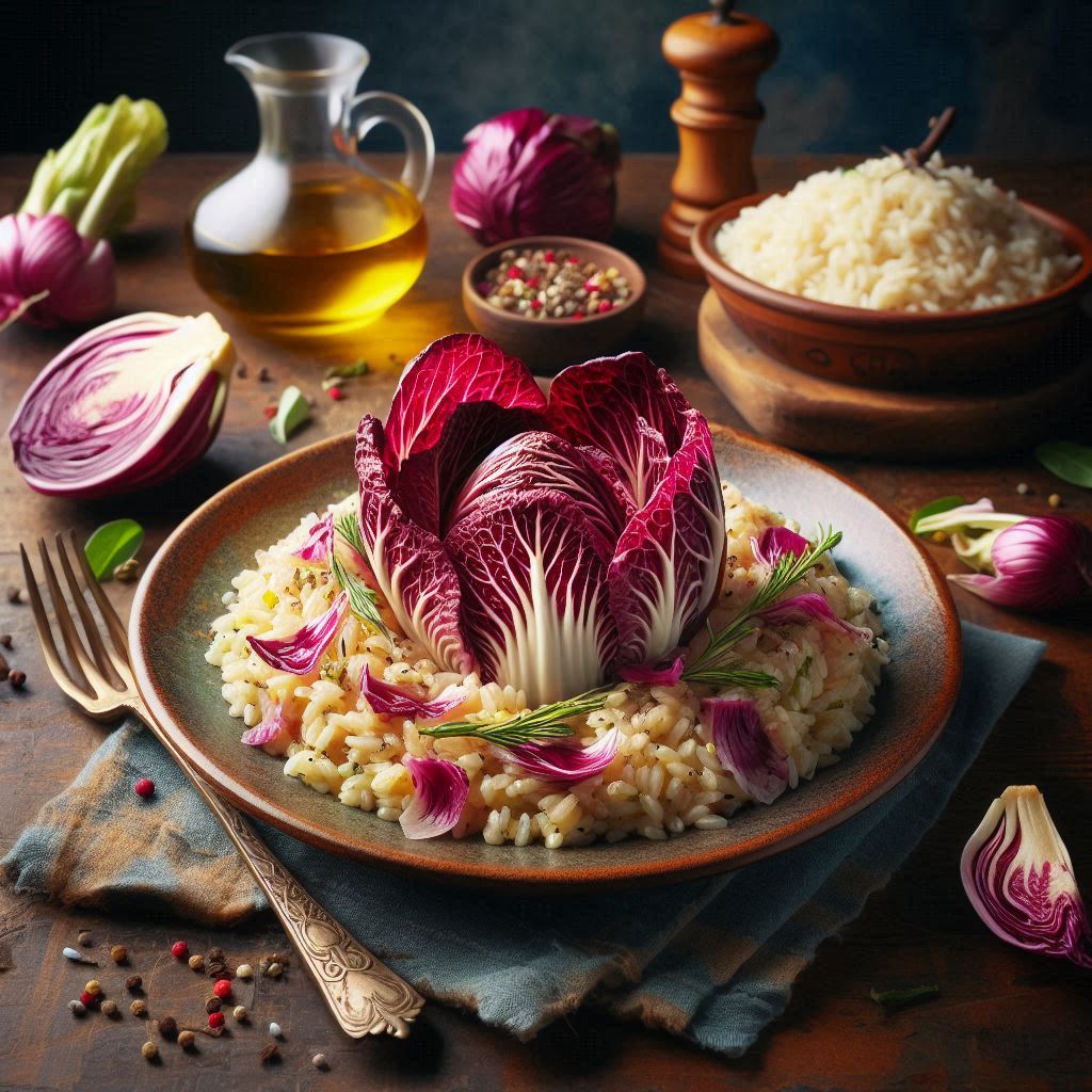 Risotto al radicchio: l'autunno nel piatto