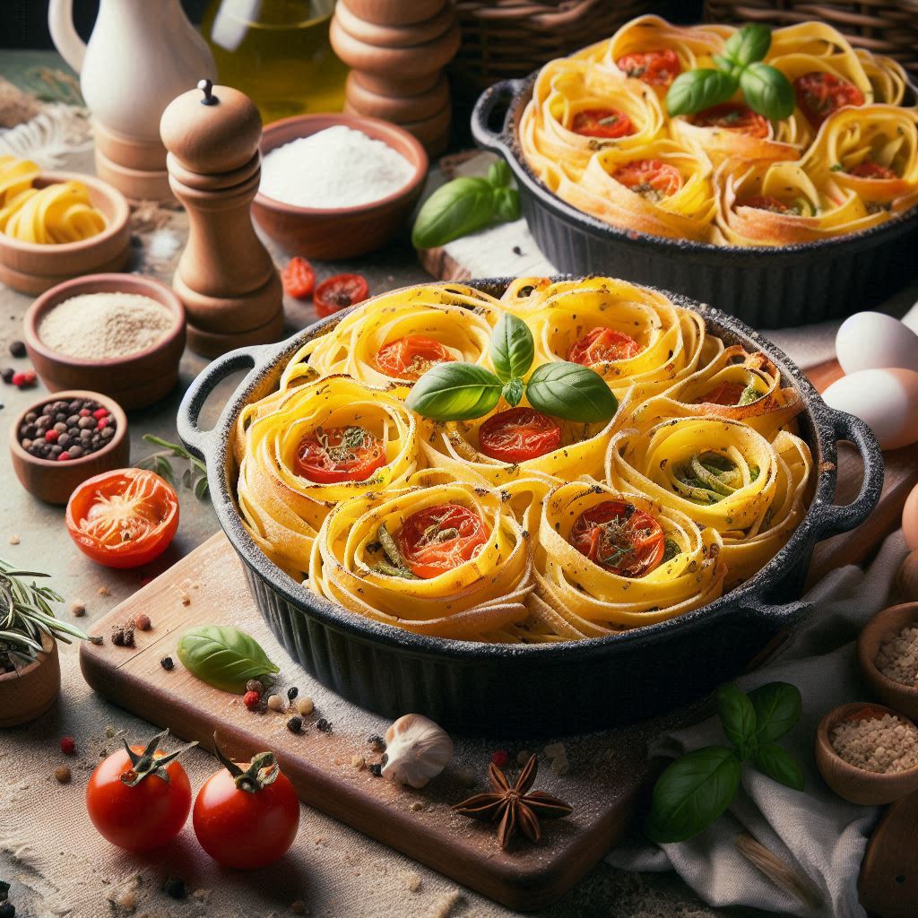 Nidi di tagliatelle al forno gusto e zero stress ai fornelli