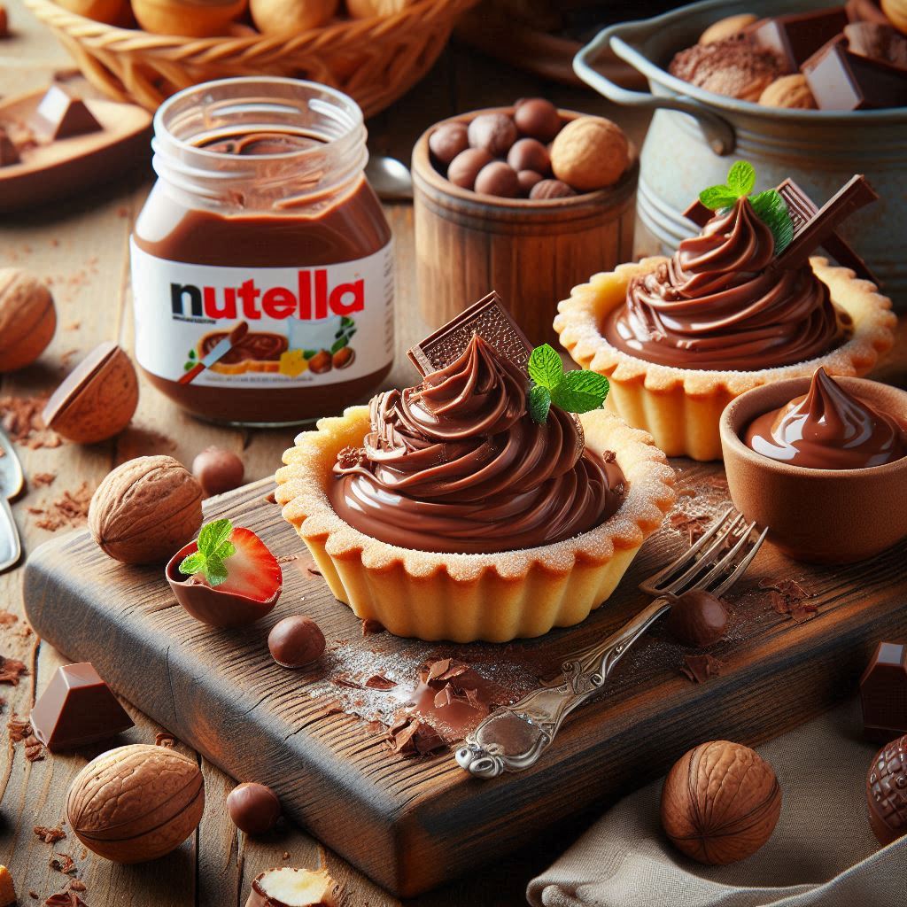 Crostatine alla Nutella: golosità irresistibile