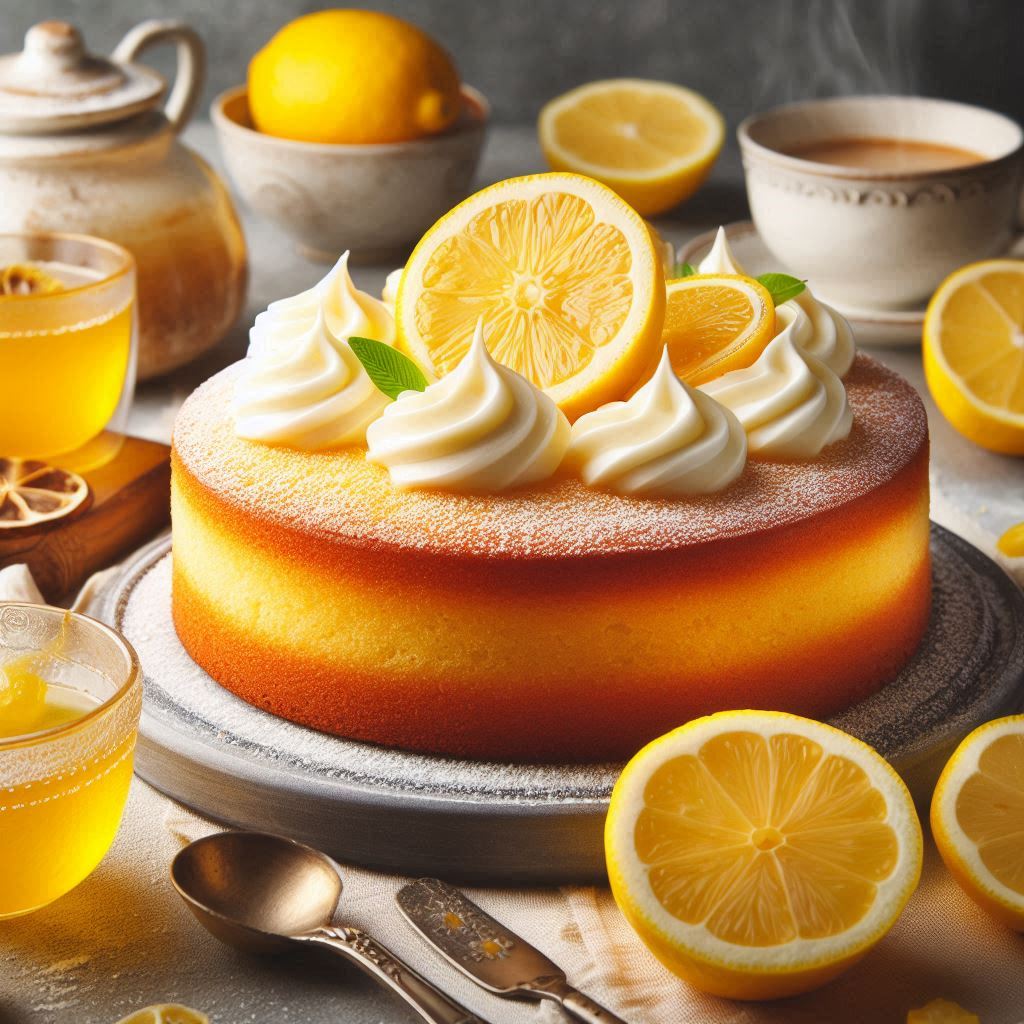 Torta al limone senza uova: profumata e soffice!