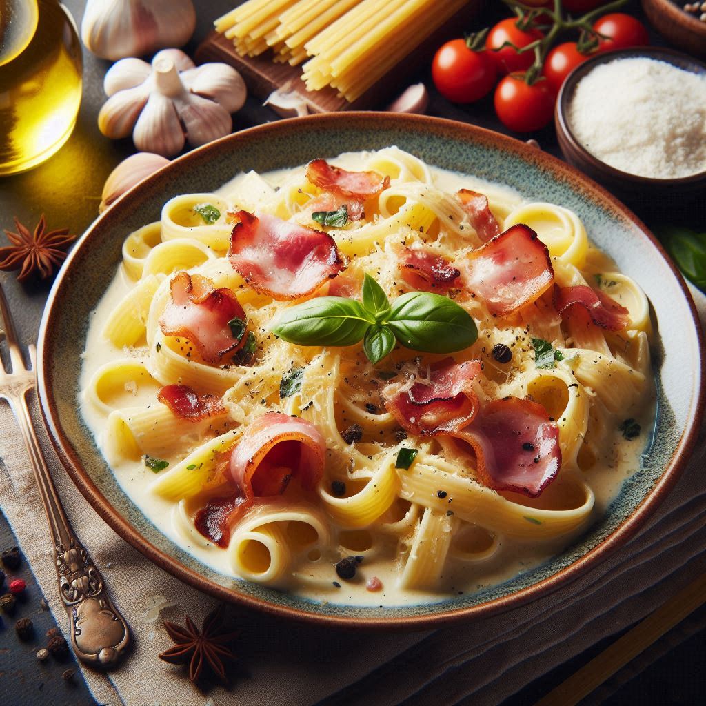 Carbonara alla romana cremosa: l'arte della pasta perfetta