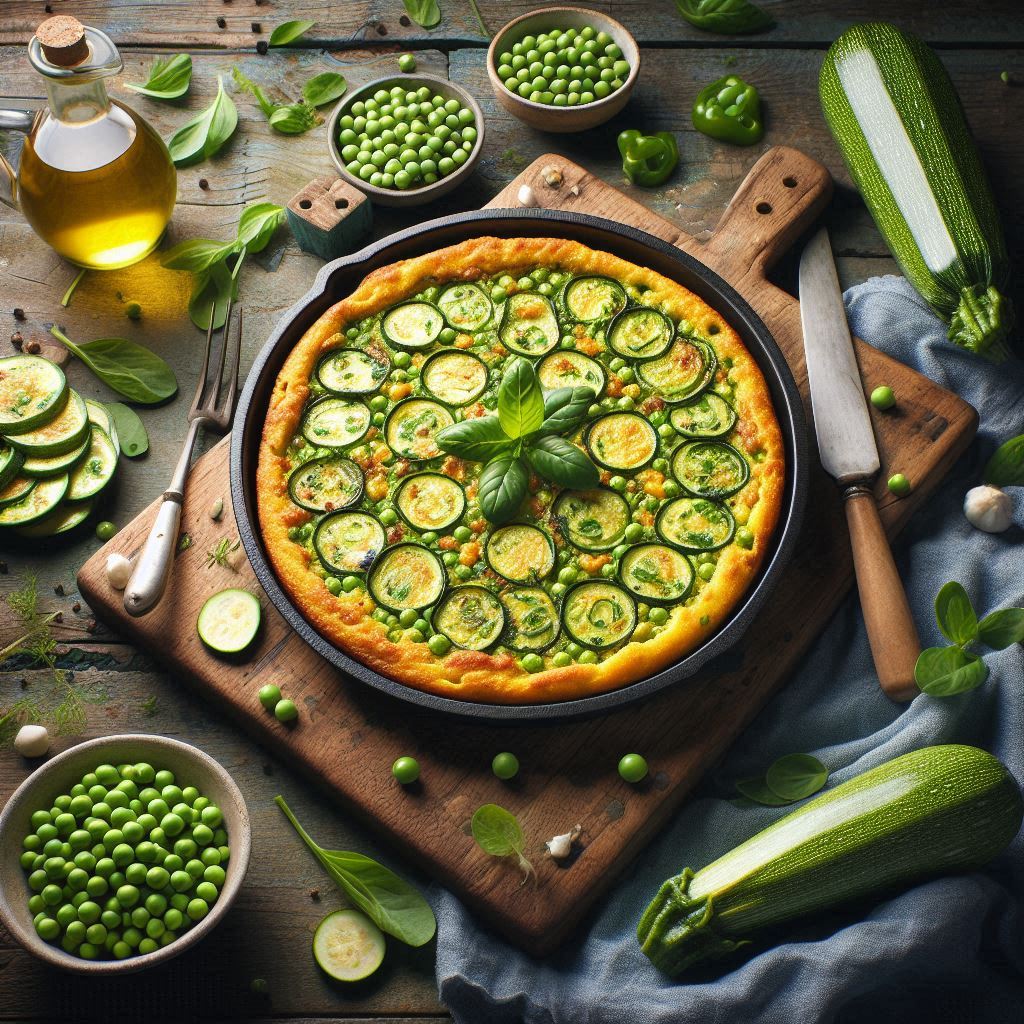 Farinata di piselli con zucchine: un capolavoro veg