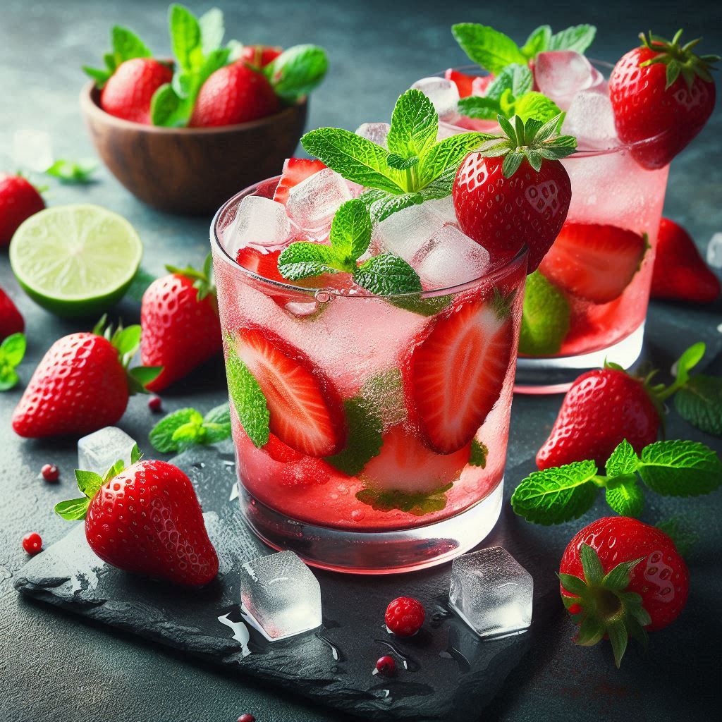 Caipiroska alla fragola: freschezza in un bicchiere