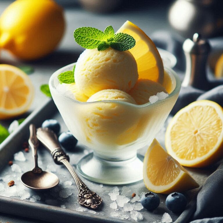 Sorbetto al limone: Un fresco capolavoro