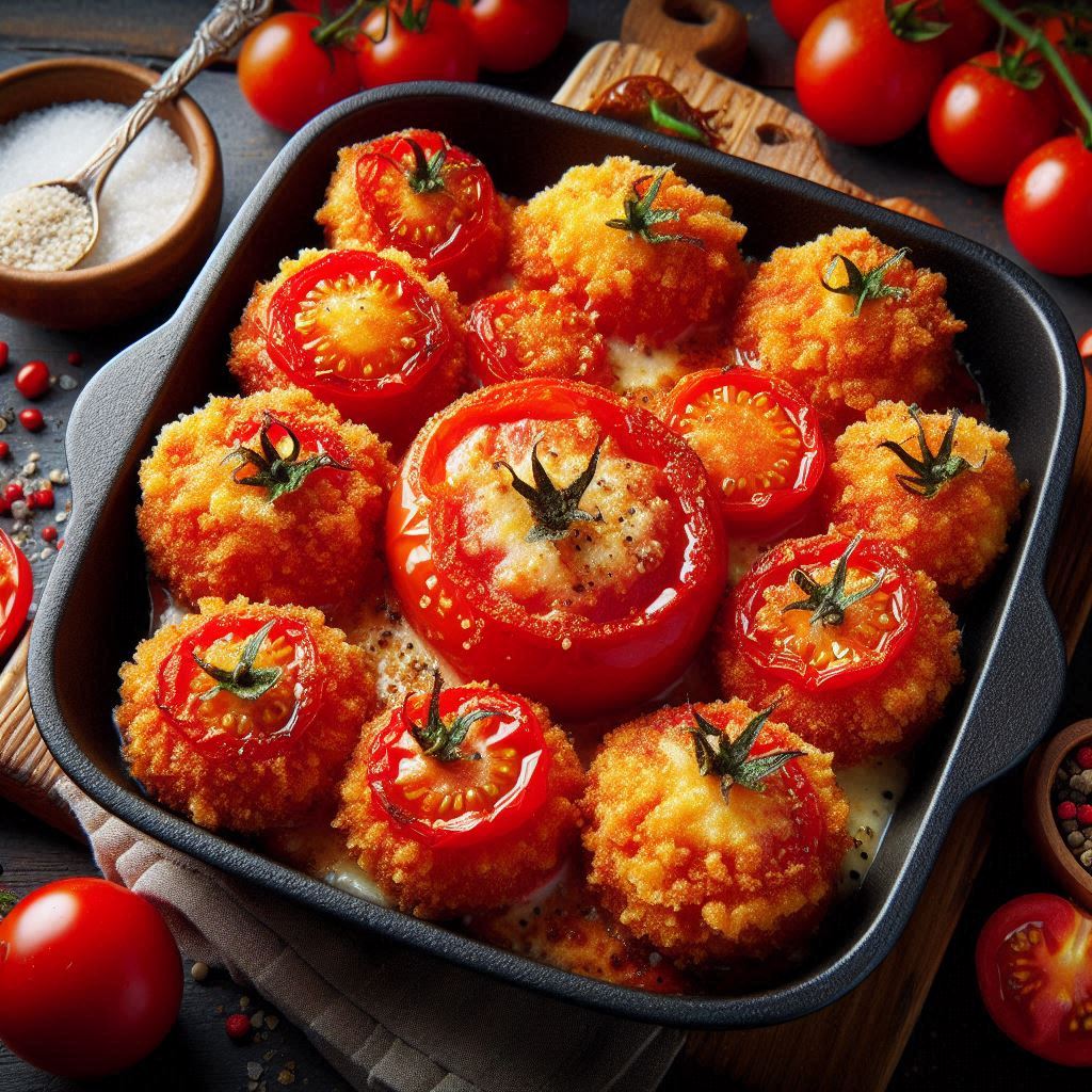 Pomodori gratinati croccanti e irresistibili